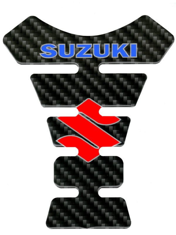 Наклейка защитная на бак “Сузуки” псевдокарбон 2