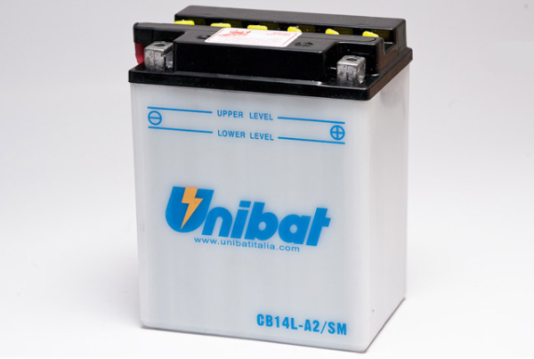 Аккумулятор Unibat CB14L-A2-SM (12V, 14Ah, 134 x 89 x 166), аналог YUASA YB14L-A2 2