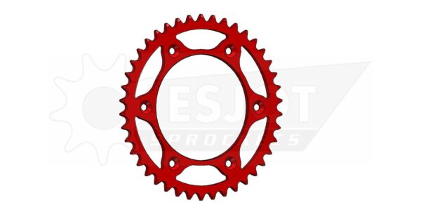 Задняя звезда Esjot 50-32045-42LR (аналог JTR210.42) Ultralight Steel / red для Honda 250 CRM 2