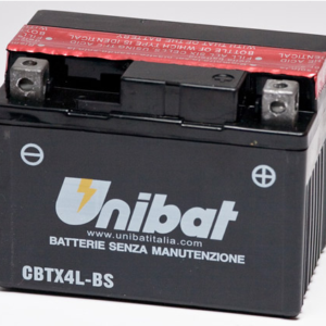Аккумулятор Unibat CBTX4L-BS (12V, 3Ah, 114 x 71 x 86), аналог YUASA YT4L-BS/YTX4L-BS
