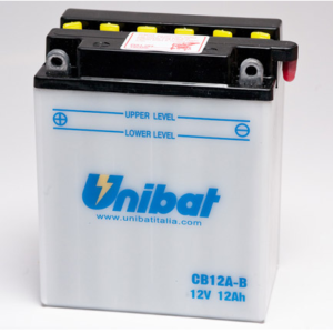Аккумулятор Unibat CB12A-B-SM (12V, 12Ah,  134 x 80 x 160), аналог YUASA YB12A-B