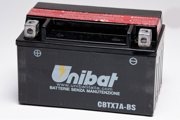 Аккумулятор Unibat CBTX7A-BS (12V, 6Ah, 150 x 87 x 94), аналог YUASA YTX7A-BS