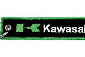 Брелок Kawasaki зеленый (ткань)
