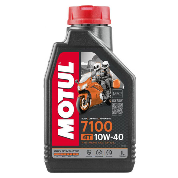 Моторное масло Motul 7100 4T SAE 10W40, Объем 1 л, ОЕМ-код 104091