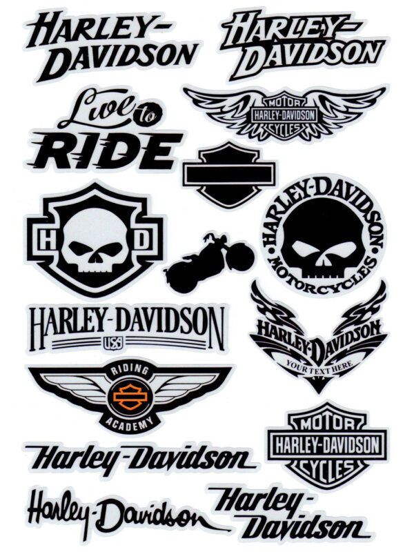 Комплект светоотражающих наклеек “Harley 304” 11