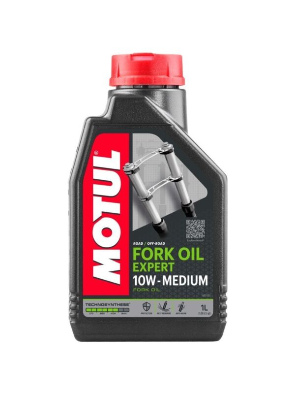 Вилочное масло Motul Fork Oil Expert Medium 10W, Объем 1 л, ОЕМ-код 105930