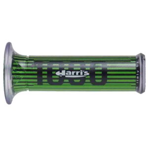 Грипсы руля ARIETE серии HARRI’S с логотипом HARRI’S 1000 зеленый (ARI-01687/F-CV)