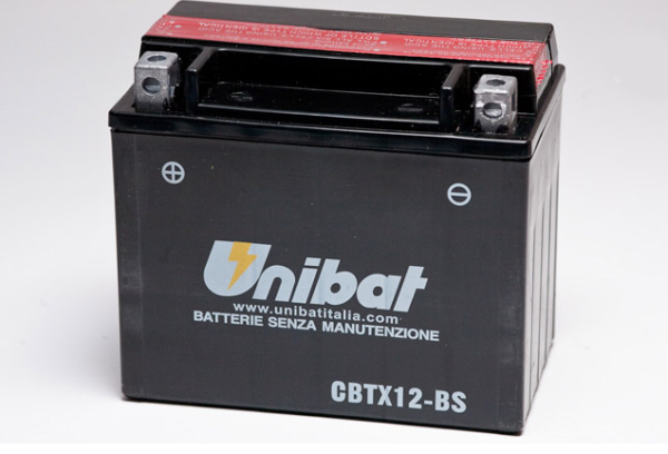 Аккумулятор Unibat CBTX12-BS (12V, 10Ah, 150 x 87 x 130), аналог YUASA YTX12-BS