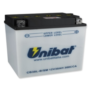 Аккумулятор Unibat CB30L-В-SМ (12V, 30Ah, 168 x 132 x 176), аналог YUASA YB30L-B