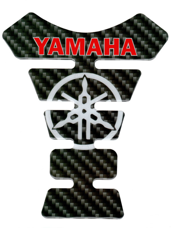 Наклейка защитная на бак "Ямаха" псевдокарбон