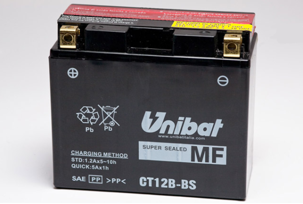 Аккумулятор Unibat CT12B-BS (12V, 11Ah, 151 x 70 x 130), аналог YUASA YT12B-BS 3
