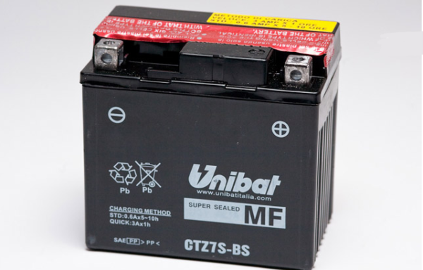 Аккумулятор Unibat CTZ7S-BS (12V, 6Ah, 113 x 70 x 105), аналог YUASA YTZ7S