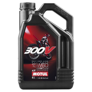 Моторное масло MOTUL 300V 4T OFF ROAD SAE 15W60, Объем 4 л, ОЕМ-код 104138