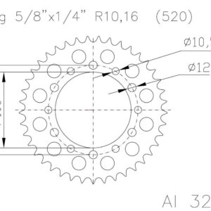 Задняя звезда Esjot 51-32029-50 (аналог JTA486.50) алюминий