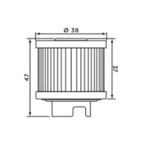 Масляный фильтр MIW H1021 (аналог HF118)