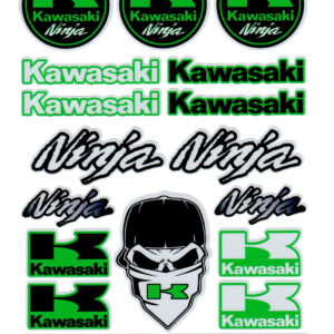 Комплект светоотражающих наклеек “Kawasaki 244”