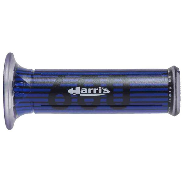 Грипсы руля ARIETE серии HARRI’S с логотипом HARRI’S 600 синий (ARI-01687/F-DA) 2