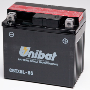 Аккумулятор Unibat CBTX5L-BS (12V, 4Ah, 114 x 71 x 106), аналог YUASA YT5L-BS/YTX5L-BS