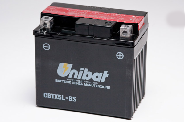 Аккумулятор Unibat CBTX5L-BS (12V, 4Ah, 114 x 71 x 106), аналог YUASA YT5L-BS/YTX5L-BS 3