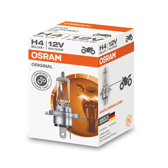 Галогенная лампа для фары мотоцикла Osram Original Line H4 12V 60/55W