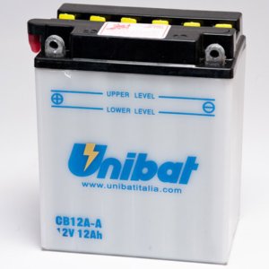 Аккумулятор Unibat CB12A-A-SM (12V, 12Ah, 134 x 80 x 160), аналог YUASA YB12A-A