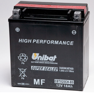 Аккумулятор Unibat CBTX20CH-BS (12V, 18Ah, 150 x 87 x 161), аналог YUASA YTX20CH-BS 2