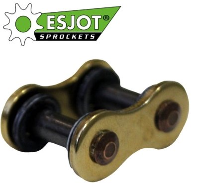 Цепь для мотоцикла ESJOT 525 EJX 104 звена золотая (RK 525 XSO) 4