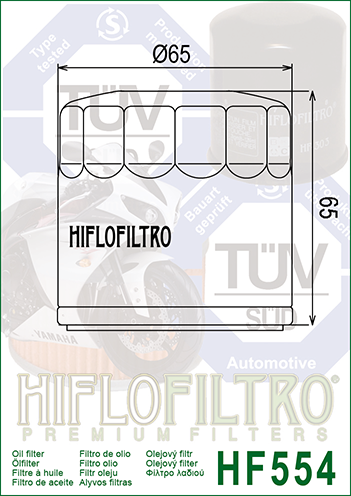 Масляный фильтр Hiflofiltro HF554 3