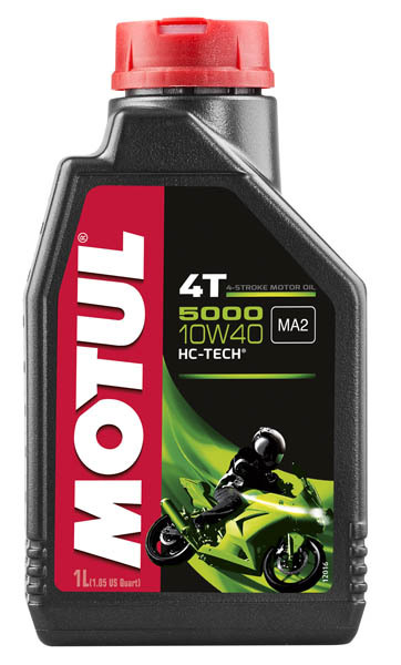 Моторное масло Motul 5000 4T SAE 10W40, Объем 1 л, ОЕМ-код 104054 3