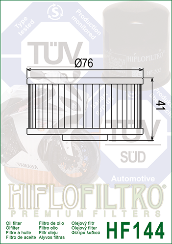 Масляный фильтр Hiflofiltro HF144 3