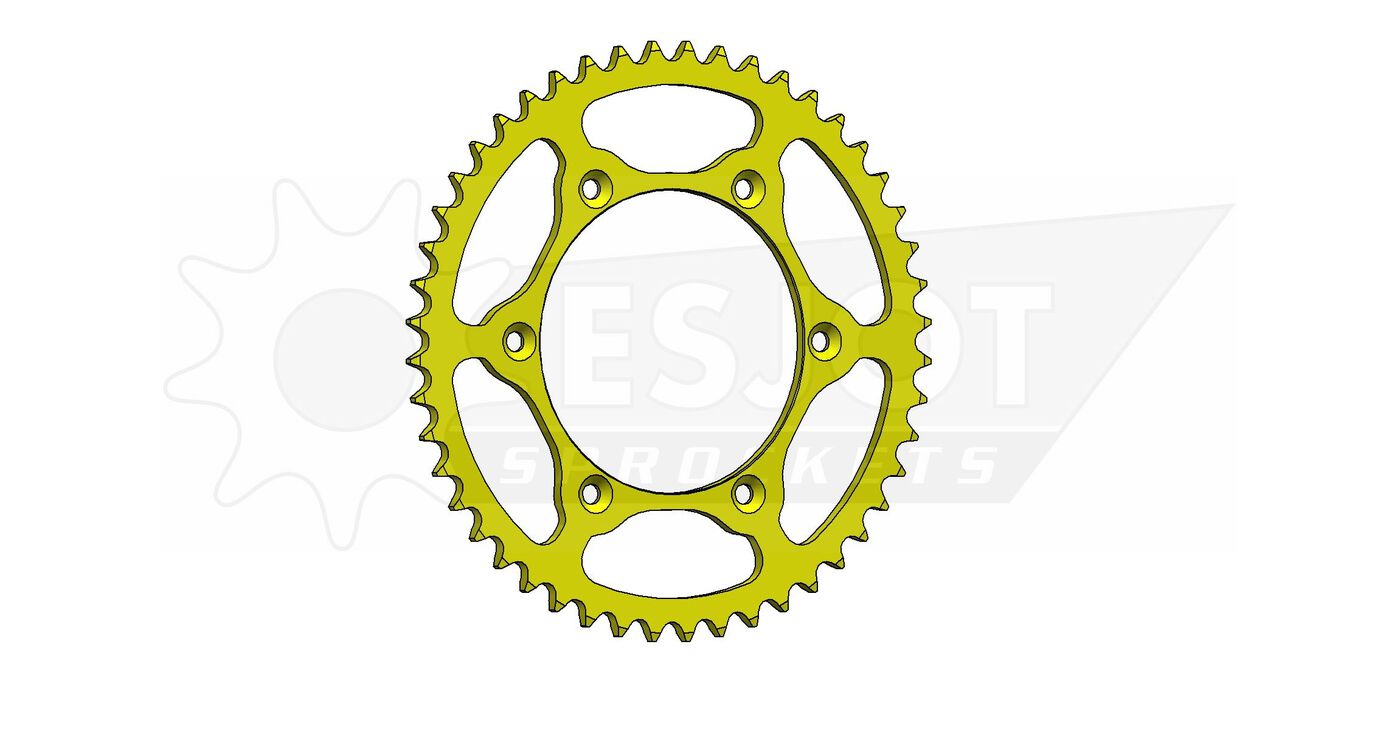 Задняя звезда Esjot 50-32041-48LY (аналог JTR808.48) Ultralight Steel / yellow для Suzuki 250 RM-Z 2