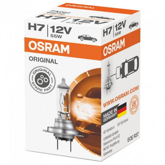 Галогенная лампа для фары мотоцикла Osram Original Line H7 12V 60/55W 2