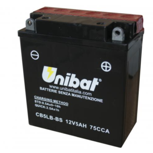Аккумулятор Unibat CB5L-B-BS (12V, 5Ah, 120 x 60 x 130), аналог YUASA YB5LB