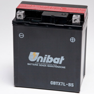 Аккумулятор Unibat CBTX7L-BS (12V, 6Ah, 114 x 71 x 131), аналог YUASA YTX7L-BS