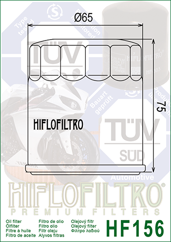 Масляный фильтр Hiflofiltro HF156 4