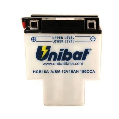 Аккумулятор Unibat HCB16A-A-SM (12V, 16Ah, 151 x 91 x 180), аналог YUASA HYB16A-AB 2