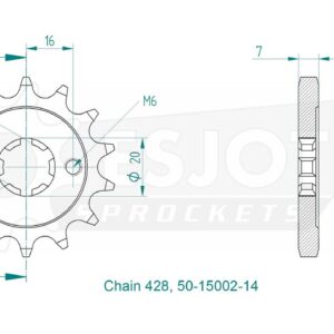 Передняя звезда Esjot 50-15002-14 (аналог JTF259.14)