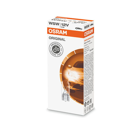 Лампа подсветки номера Osram Original W5W 12V 5W 2