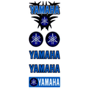 Комплект  светоотражающих наклеек на колеса Yamaha черный 19