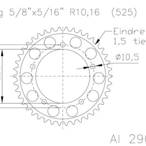 Задняя звезда Esjot 51-29024-45 (аналог JTA1792.45) алюминий