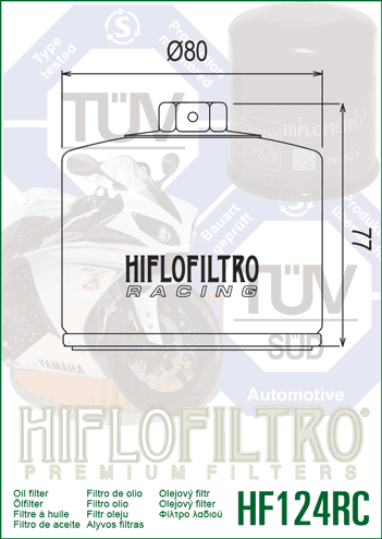Масляный фильтр Hiflofiltro HF124RC 31