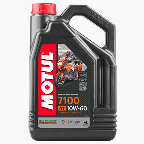 Моторное масло Motul 7100 4T SAE 10W60, Объем 4 л, ОЕМ-код 104101 3
