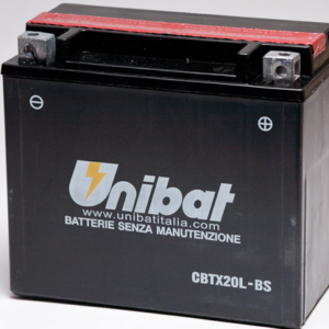 Аккумулятор Unibat CBTX20L-BS (12V, 18Ah, 175 x 87 x 155), аналог YUASA YTX20L-BS