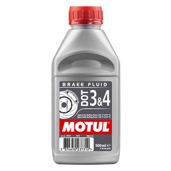 Тормозная жидкость Motul DOT 3&4 Brake Fluid , Объем 500 мл, ОЕМ-код 102718 2