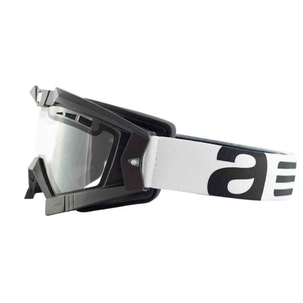 Кроссовые очки Ariete RC FLOW черные, двойные прозрачные вентилируемые линзы (ARI-13950-NBN)