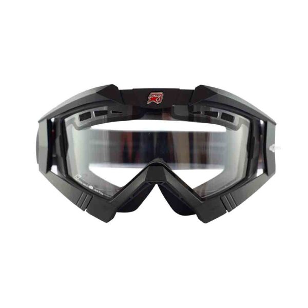 Кроссовые очки Ariete RC FLOW черные, двойные прозрачные вентилируемые линзы (ARI-13950-NBN)