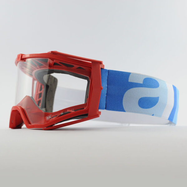 Кроссовые очки Ariete 8K очки красные, прозрачная линза (ARI-14960-054) 3