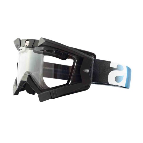 Кроссовые очки Ariete RC FLOW черные, двойные прозрачные вентилируемые линзы (ARI-13950-NAA)