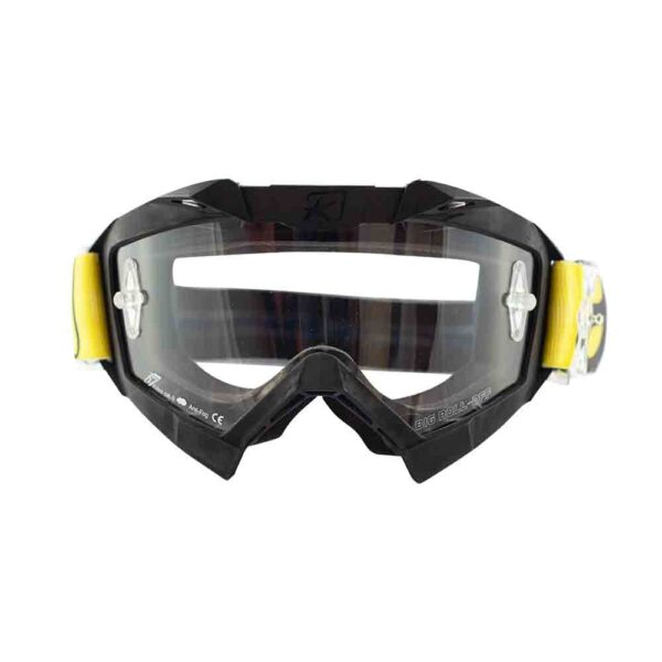 Кроссовые очки Ariete ADRENALINE PRIMIS очки черные, прозрачная линза с булавками (ARI-14001-NGN) 6