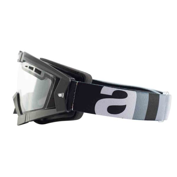 Кроссовые очки Ariete RC FLOW черные, двойные прозрачные вентилируемые линзы (ARI-13950-NGR)